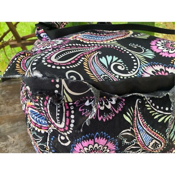 VERA BRADLEY Lighten Up Essential Backpack Bandana Swirl Pattern Computer Bag - Picture 12 of 16